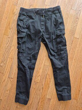 Divided Black Cargo Joggers Size Large